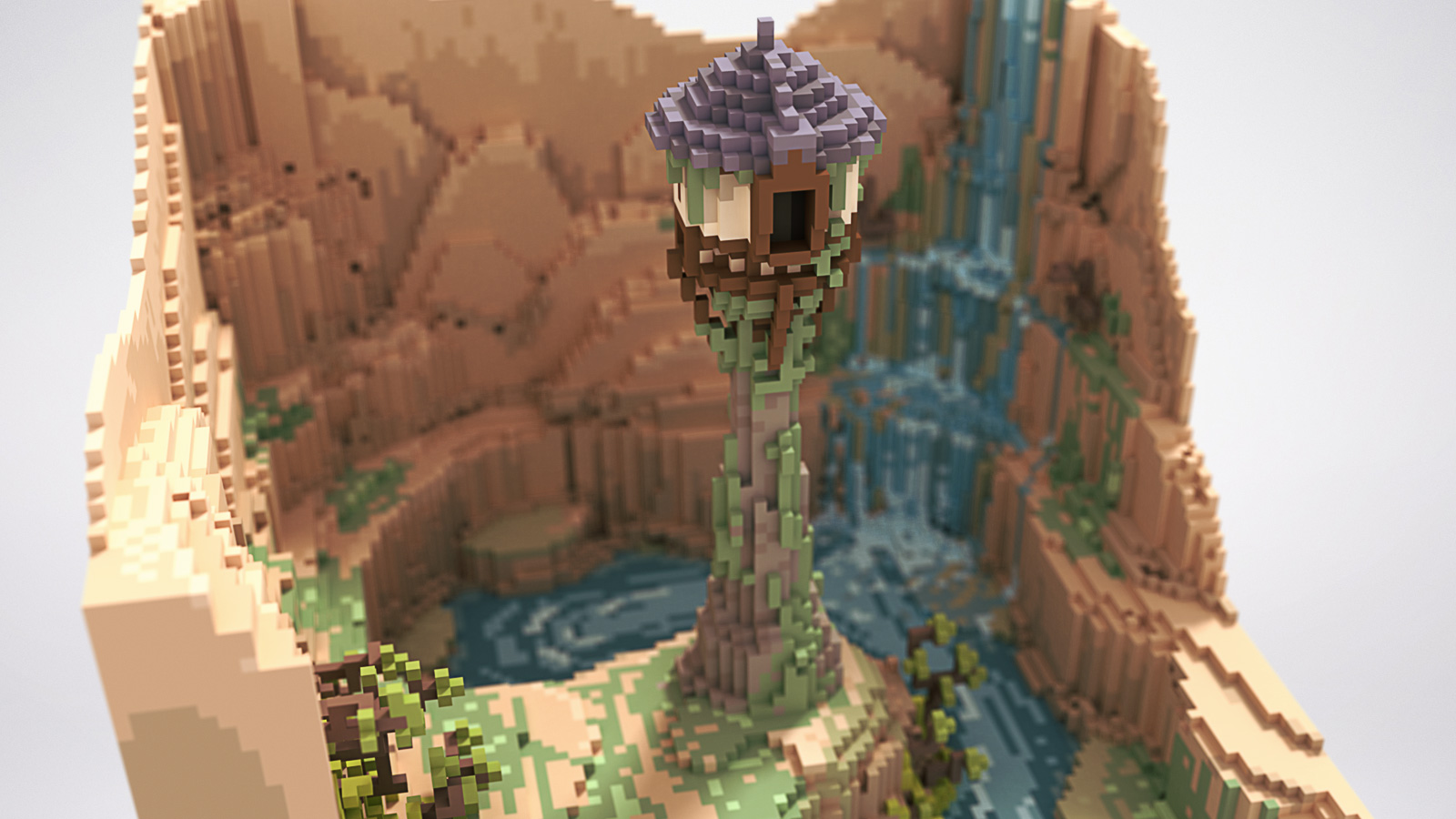 Tour raiponce voxel