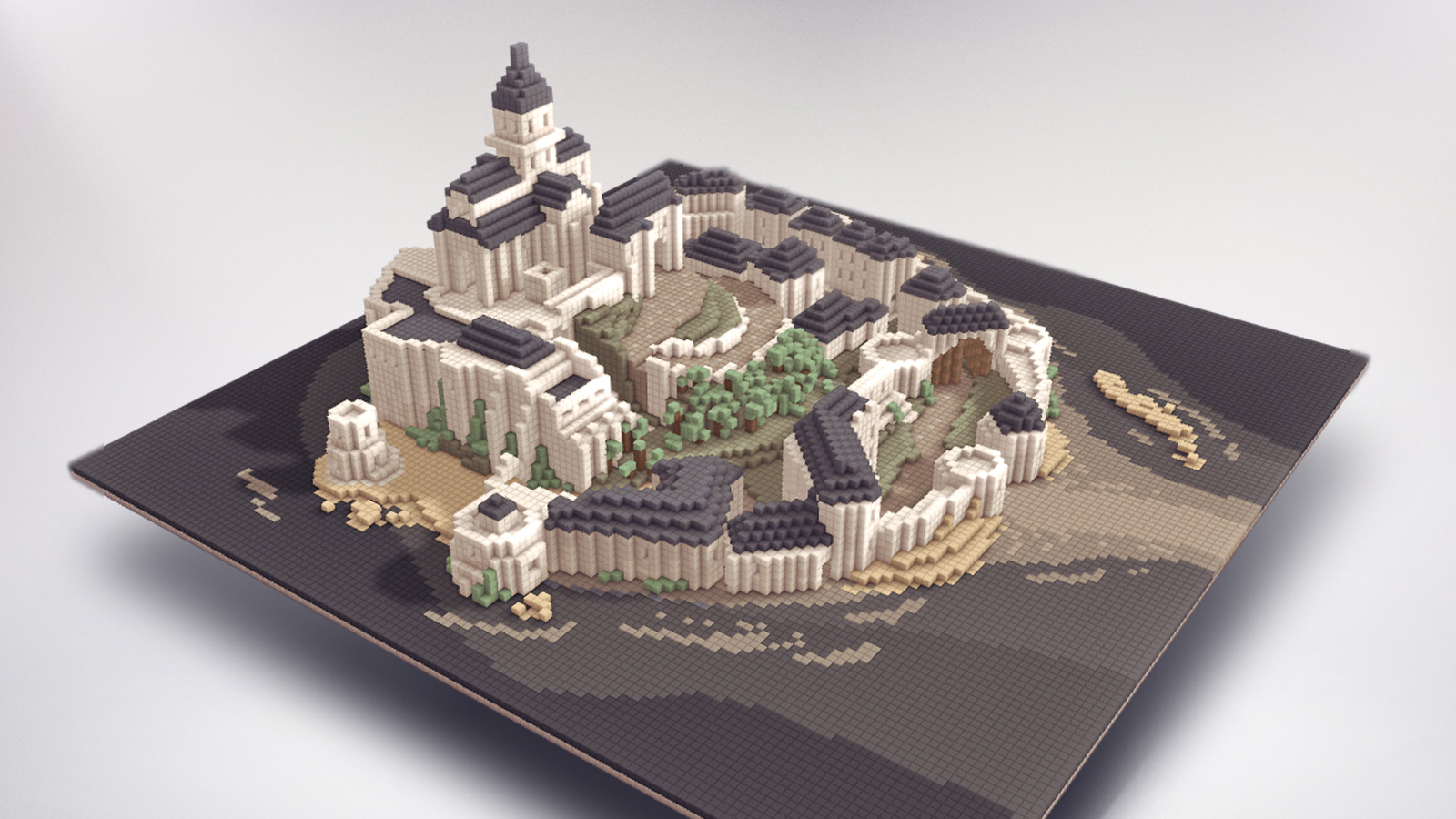 Mont Saint Michel Voxel